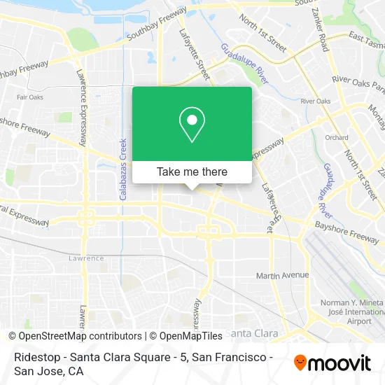 Ridestop - Santa Clara Square - 5 map