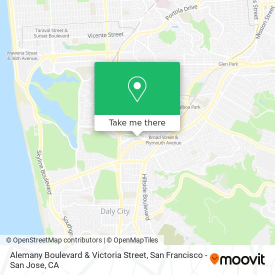 Mapa de Alemany Boulevard & Victoria Street