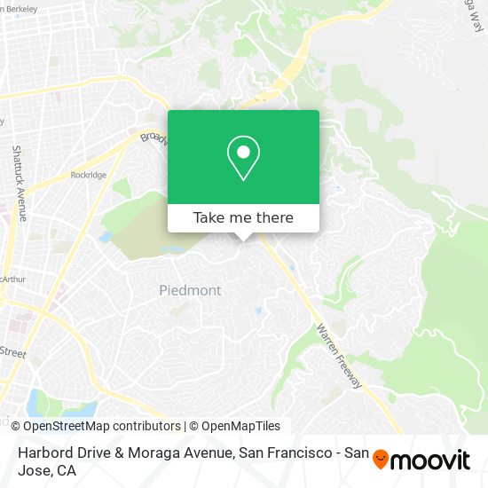 Mapa de Harbord Drive & Moraga Avenue