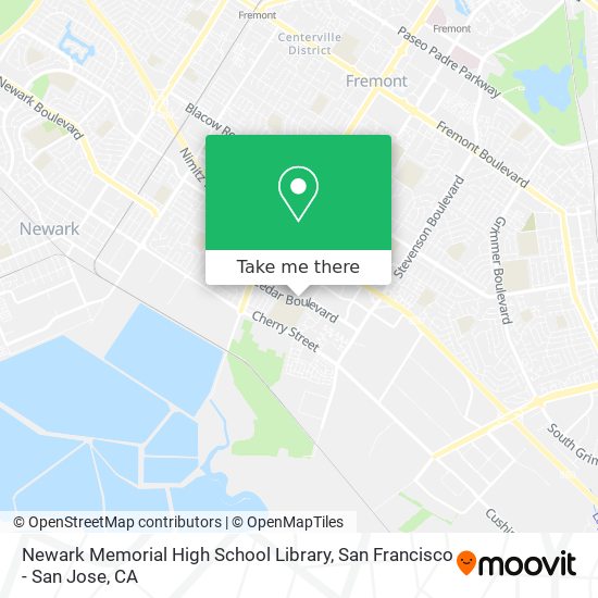 Mapa de Newark Memorial High School Library