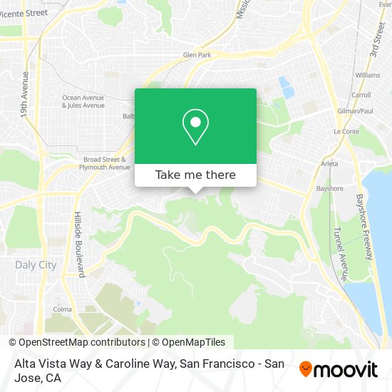 Mapa de Alta Vista Way & Caroline Way