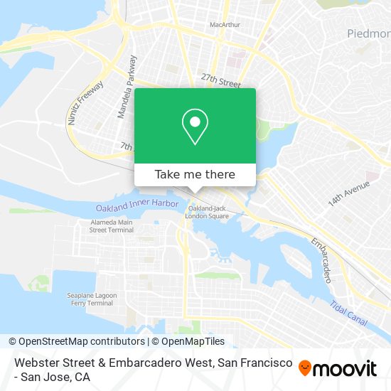 Mapa de Webster Street & Embarcadero West