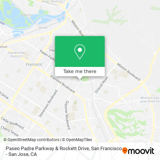 Paseo Padre Parkway & Rockett Drive map
