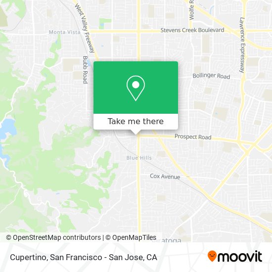 Cupertino map