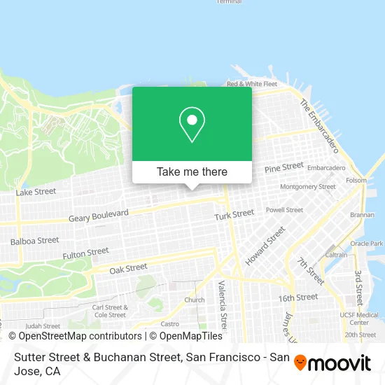 Mapa de Sutter Street & Buchanan Street