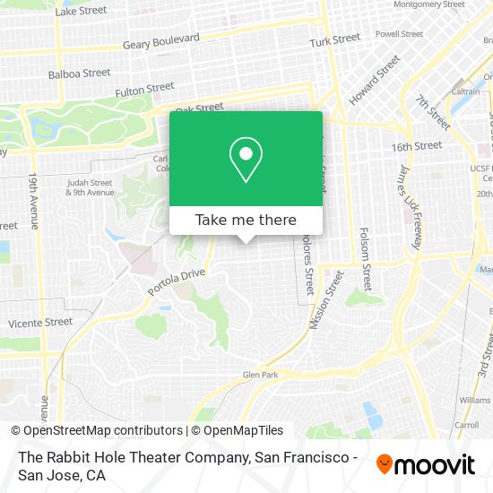 Mapa de The Rabbit Hole Theater Company