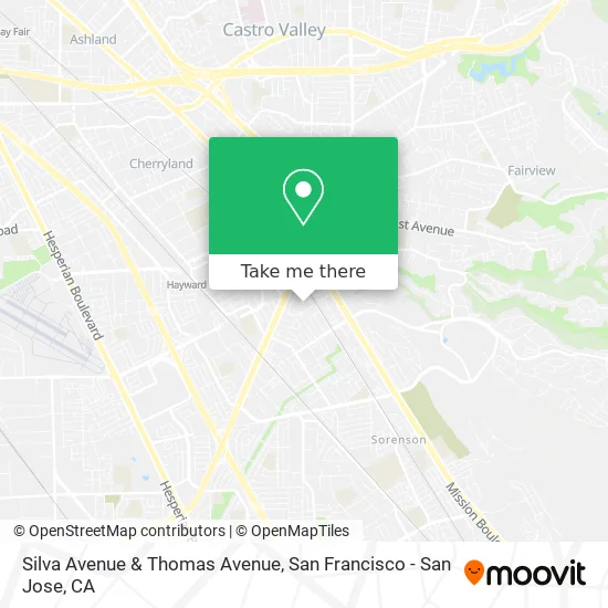 Silva Avenue & Thomas Avenue map
