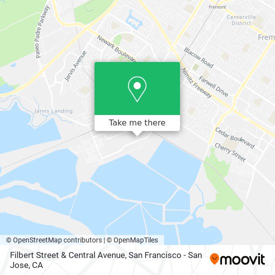 Filbert Street & Central Avenue map