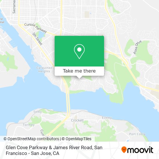 Glen Cove Parkway & James River Road map