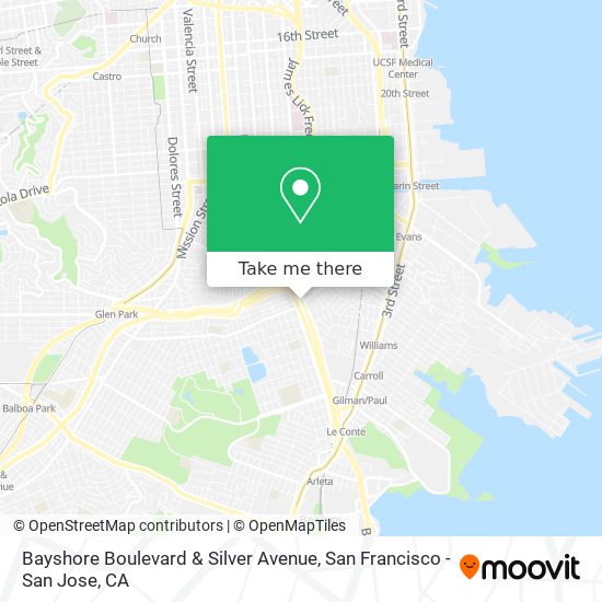 Bayshore Boulevard & Silver Avenue map