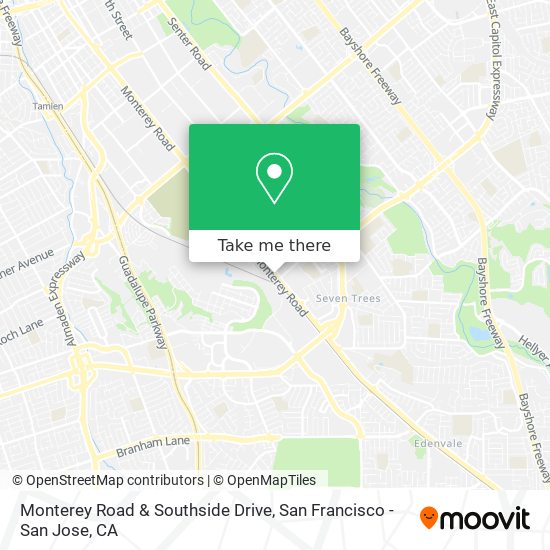 Mapa de Monterey Road & Southside Drive