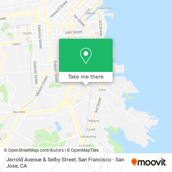 Jerrold Avenue & Selby Street map