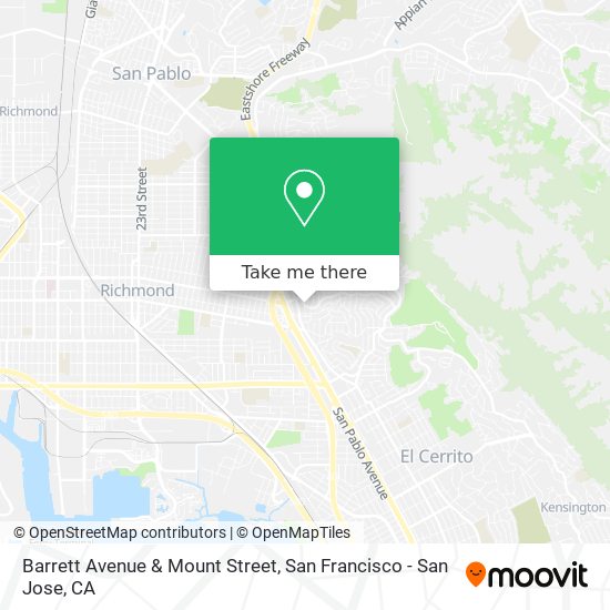 Barrett Avenue & Mount Street map