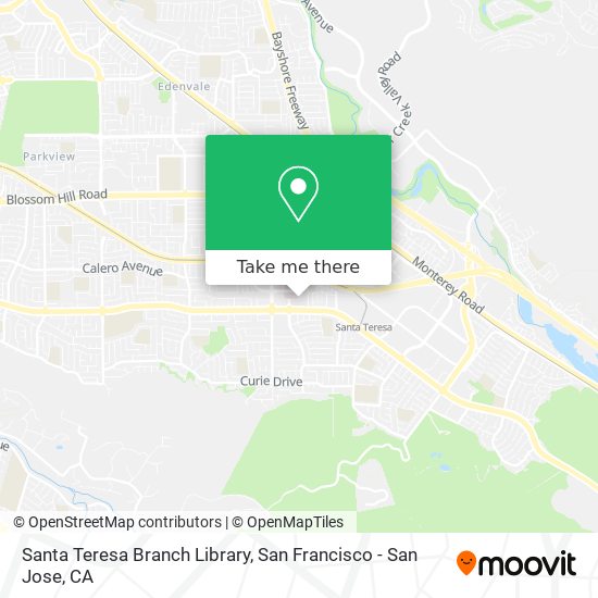Santa Teresa Branch Library map