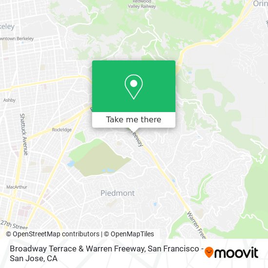 Mapa de Broadway Terrace & Warren Freeway