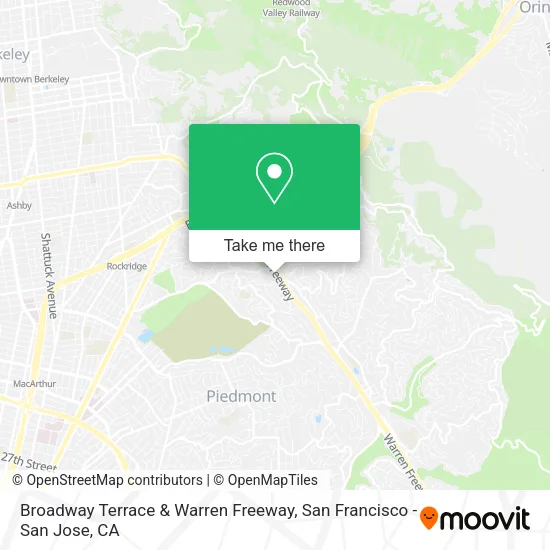 Broadway Terrace & Warren Freeway map
