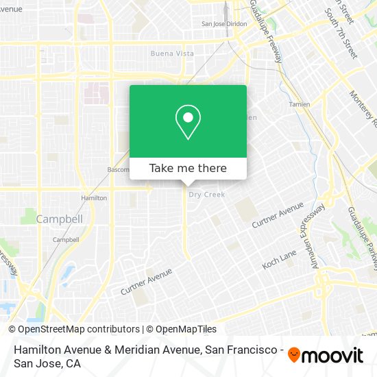 Mapa de Hamilton Avenue & Meridian Avenue