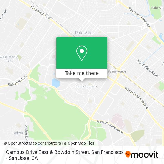 Campus Drive East & Bowdoin Street map