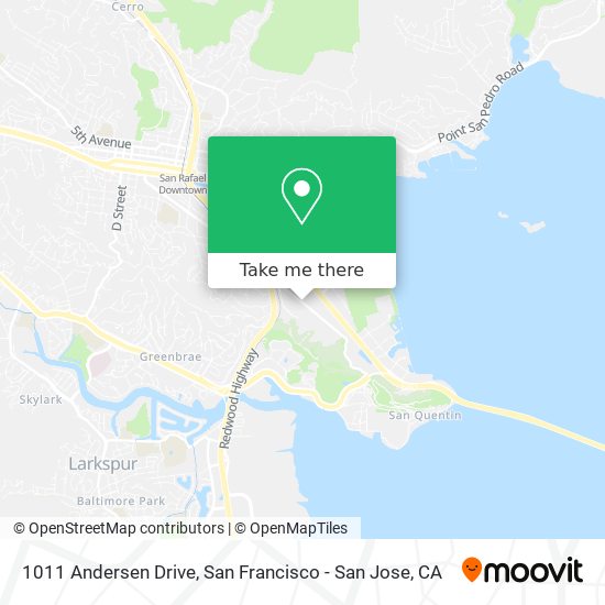 Mapa de 1011 Andersen Drive