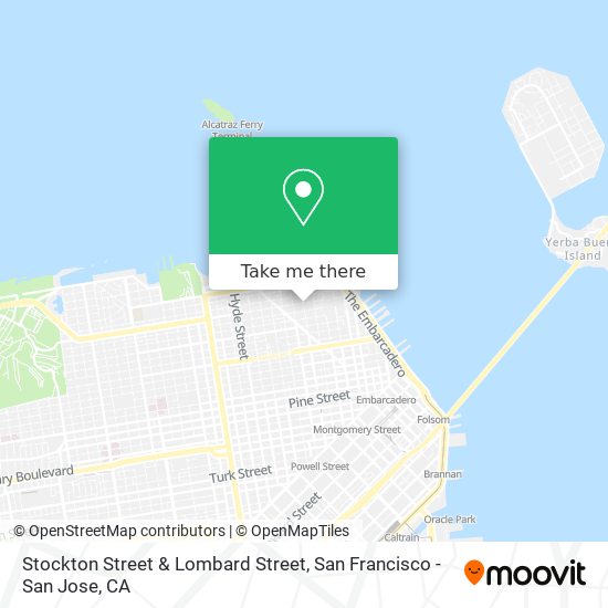 Stockton Street & Lombard Street map