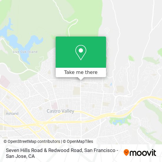 Seven Hills Road & Redwood Road map