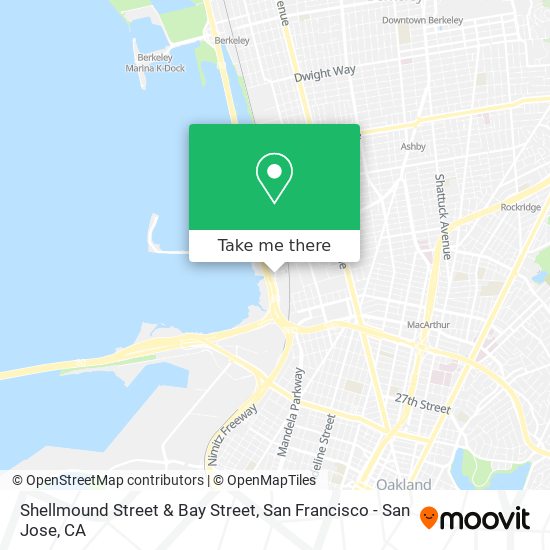 Shellmound Street & Bay Street map
