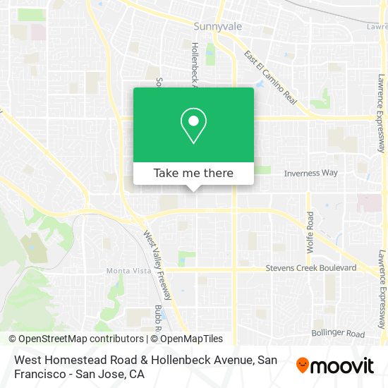 West Homestead Road & Hollenbeck Avenue map