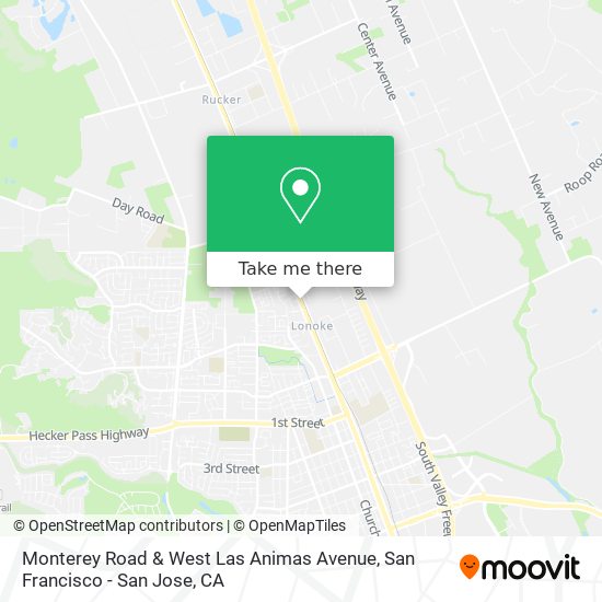 Monterey Road & West Las Animas Avenue map