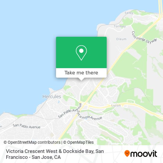Victoria Crescent West & Dockside Bay map