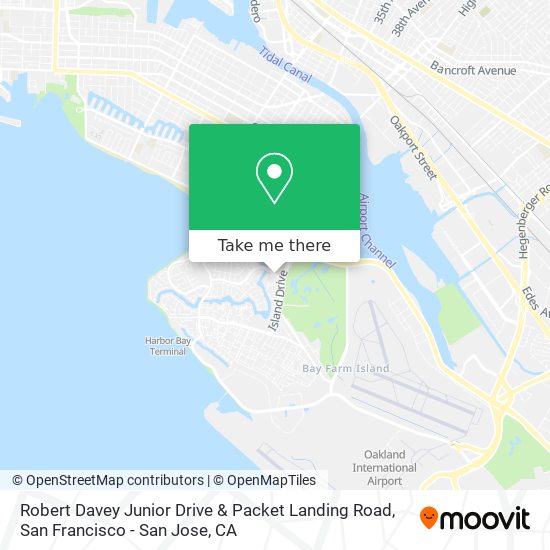 Robert Davey Junior Drive & Packet Landing Road map