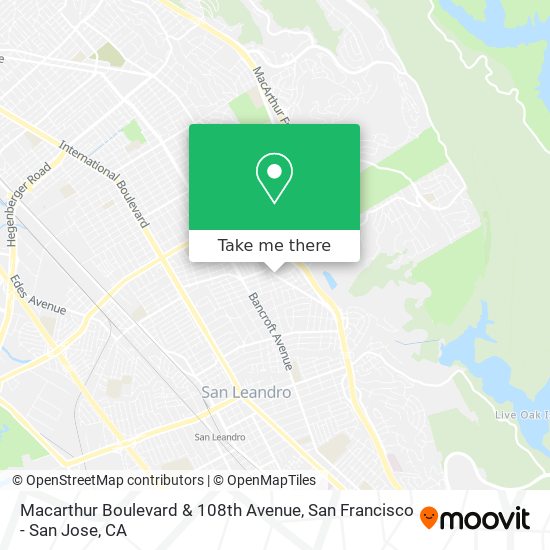 Mapa de Macarthur Boulevard & 108th Avenue