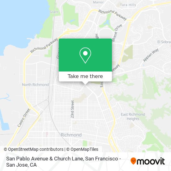 Mapa de San Pablo Avenue & Church Lane