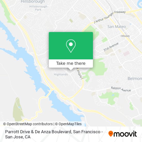 Mapa de Parrott Drive & De Anza Boulevard
