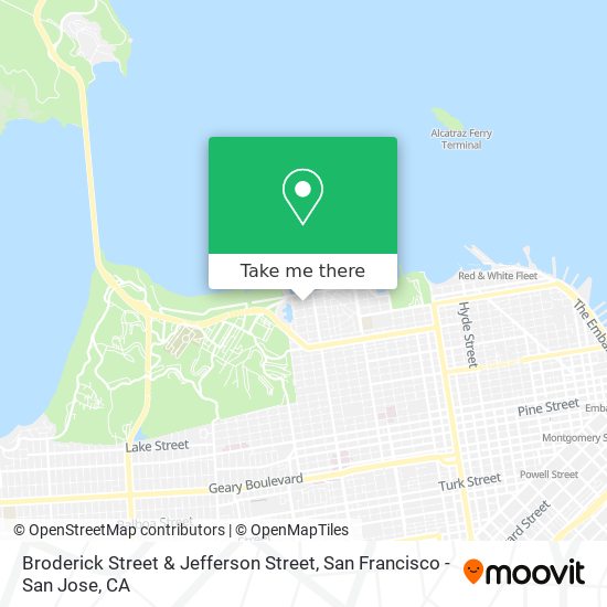 Mapa de Broderick Street & Jefferson Street