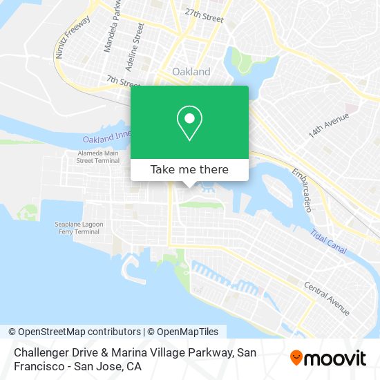 Challenger Drive & Marina Village Parkway map