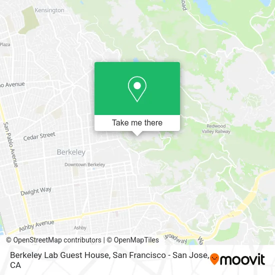 Mapa de Berkeley Lab Guest House