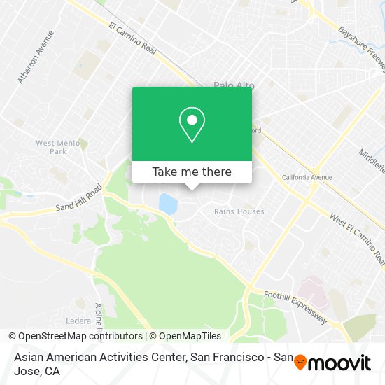 Asian American Activities Center map