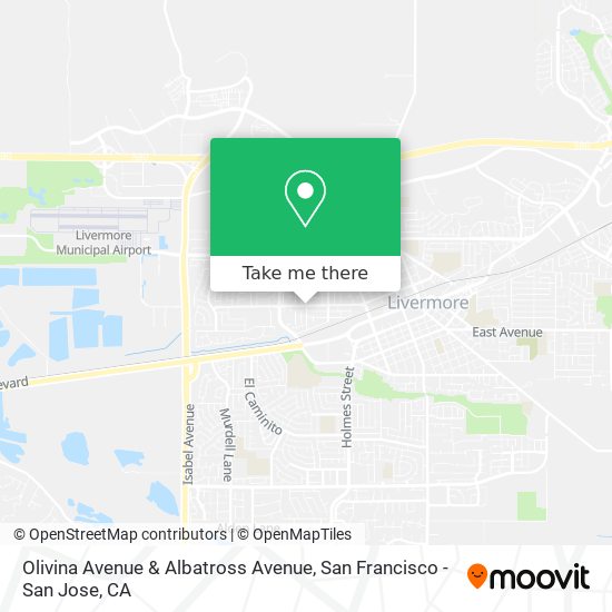 Olivina Avenue & Albatross Avenue map