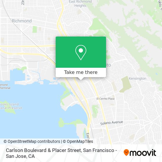 Carlson Boulevard & Placer Street map