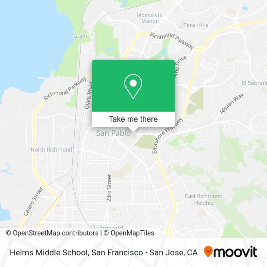 Helms Middle School map