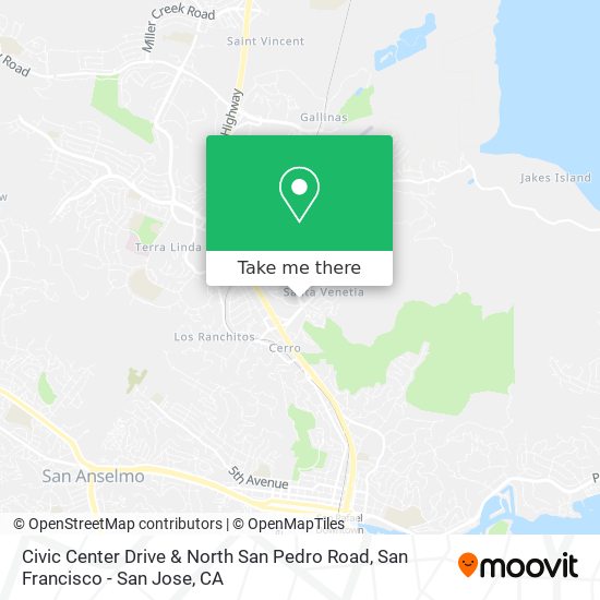 Civic Center Drive & North San Pedro Road map