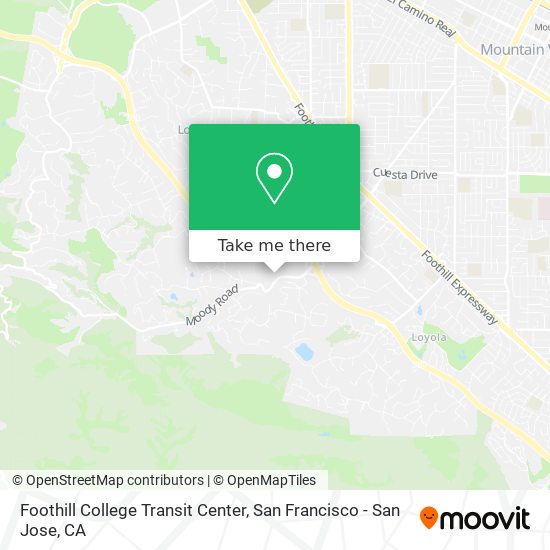Foothill College Transit Center map