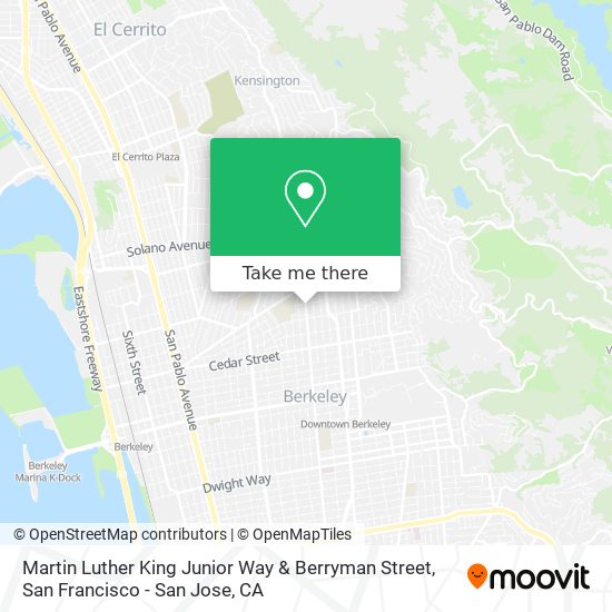 Mapa de Martin Luther King Junior Way & Berryman Street