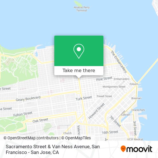 Sacramento Street & Van Ness Avenue map