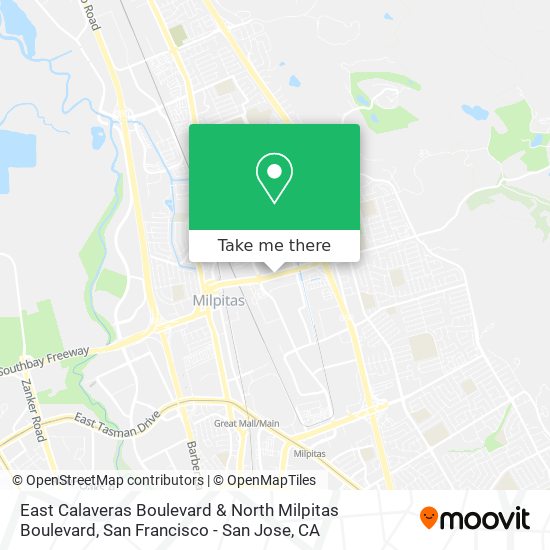East Calaveras Boulevard & North Milpitas Boulevard map