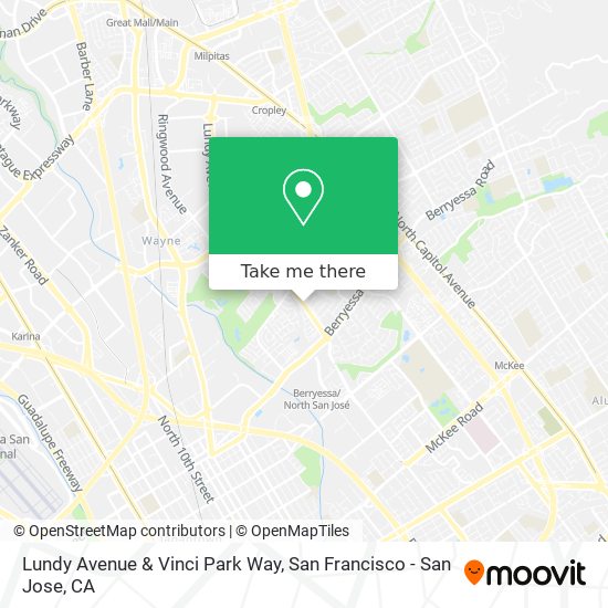Lundy Avenue & Vinci Park Way map