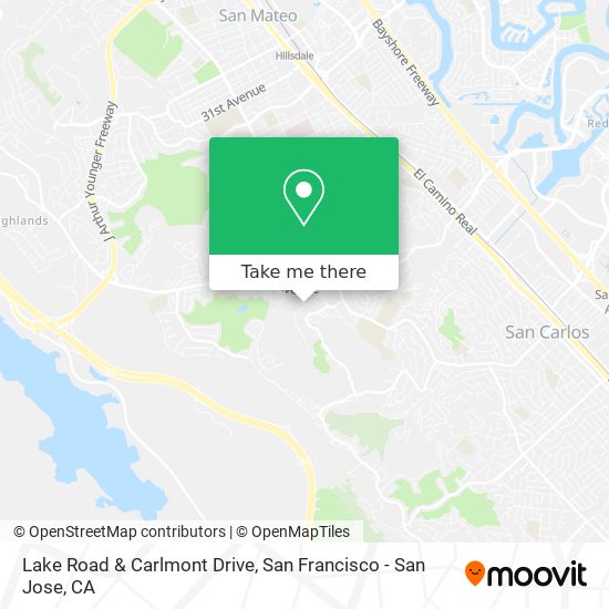 Lake Road & Carlmont Drive map