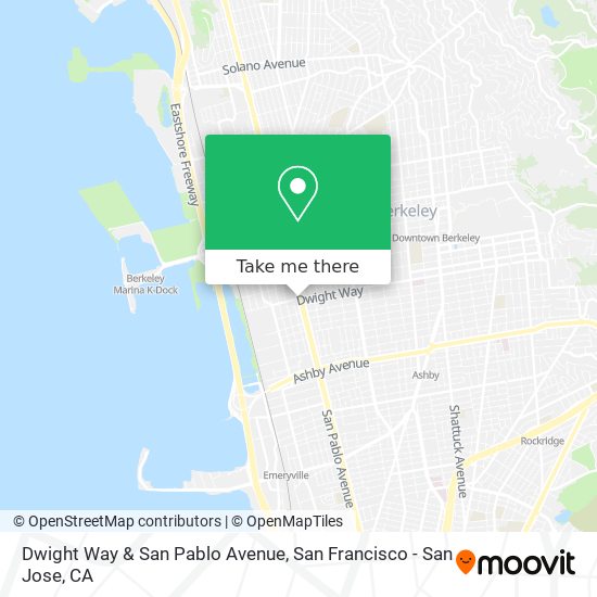 Dwight Way & San Pablo Avenue map