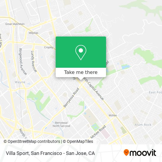 Villa Sport map