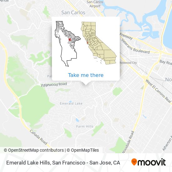 Emerald Lake Hills map